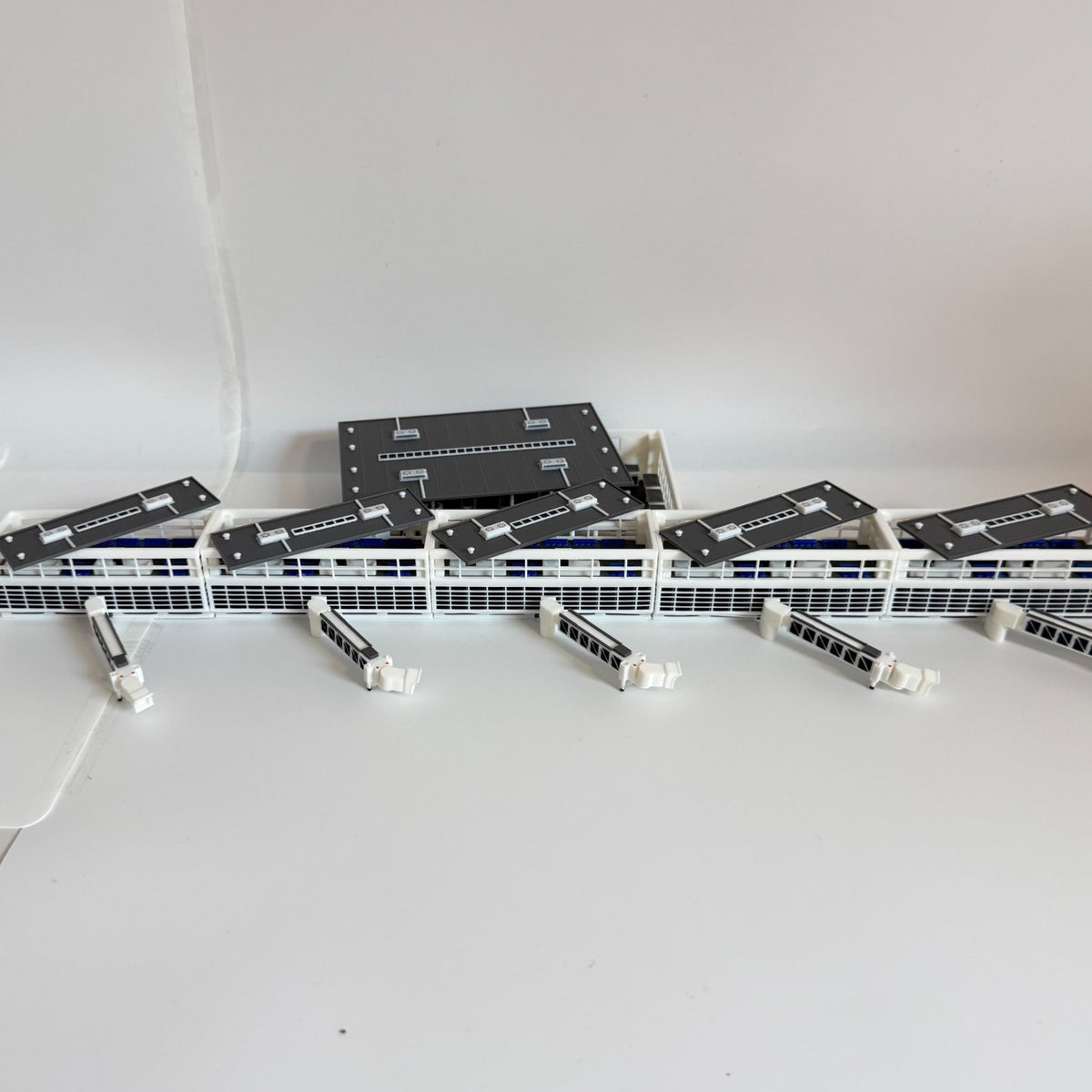 für Herpa Wings 1:500 / 1:400 Terminal Set V2 Flughafen Airport + Jet bridges