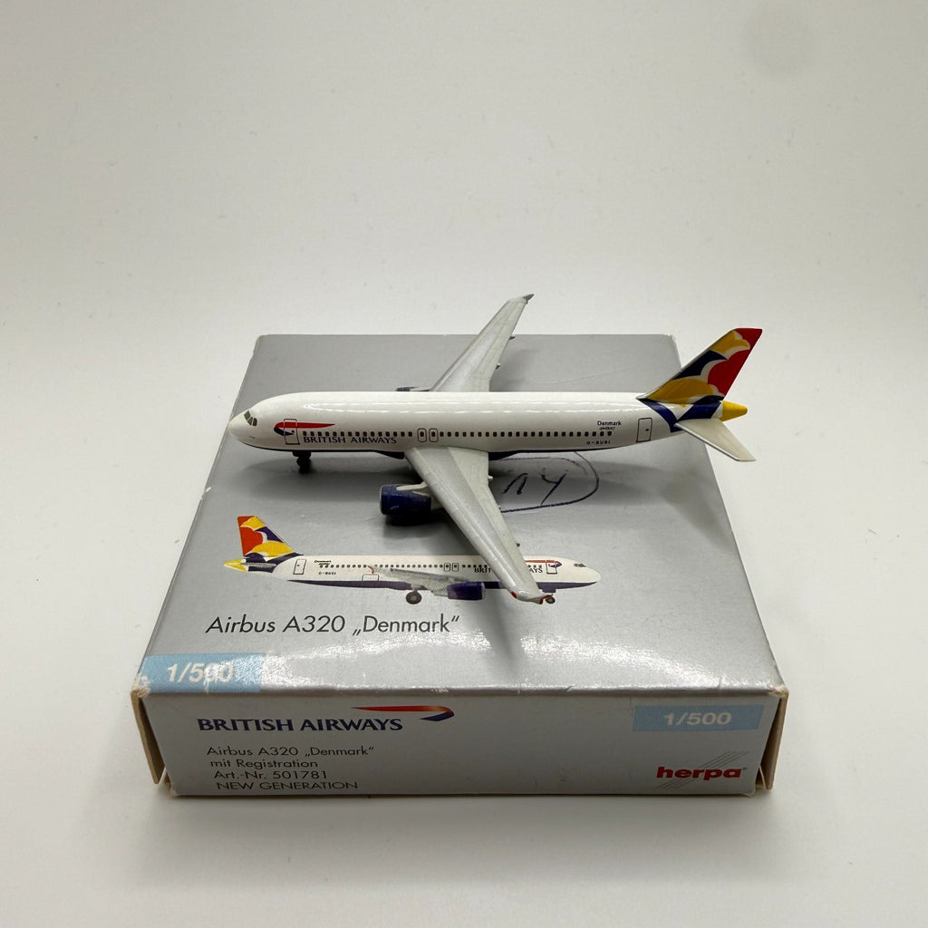 Herpa Wings 1:500 British Airways A320 Denmark