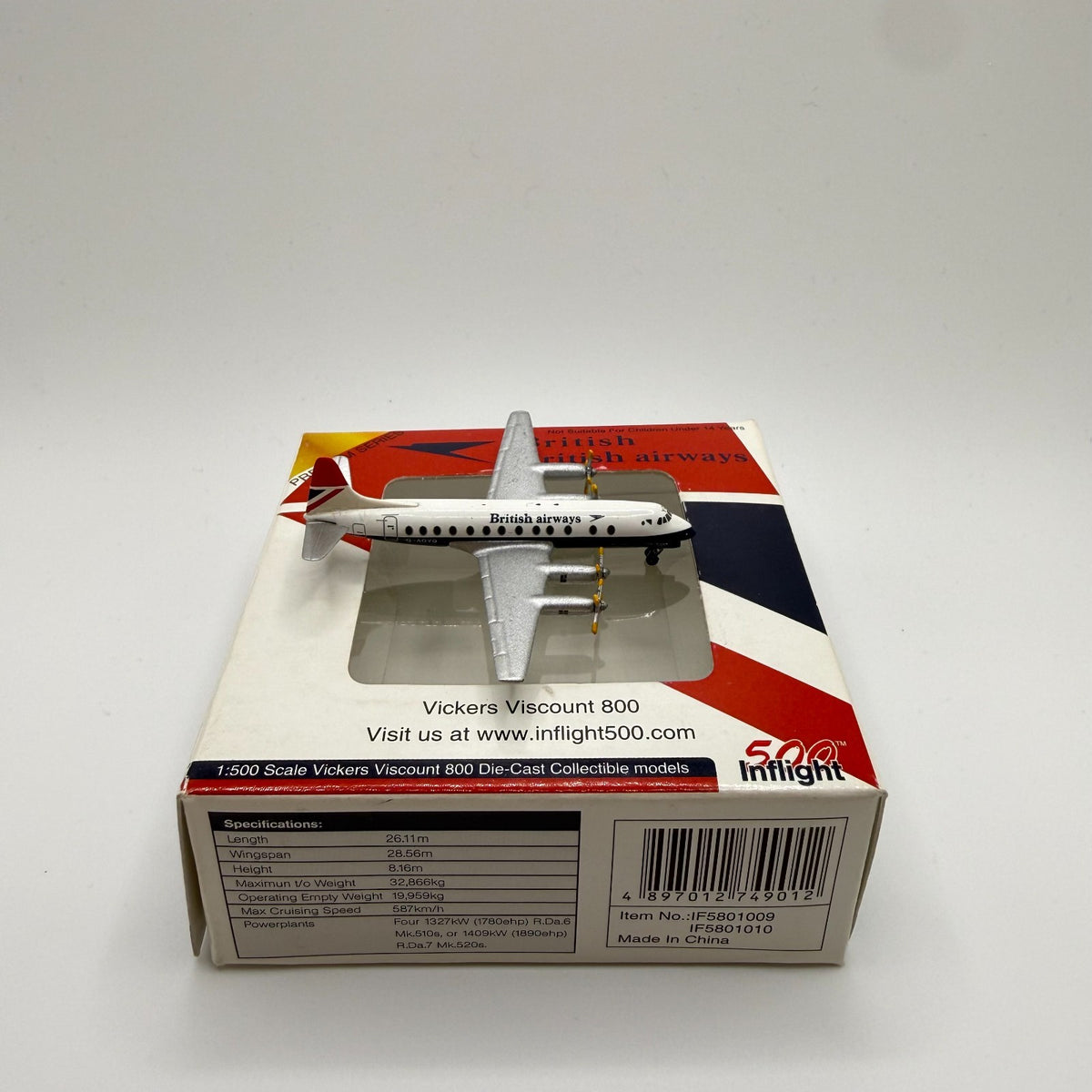 Herpa Wings / Inflight 1:500 British Airways Vickers Viscount 800