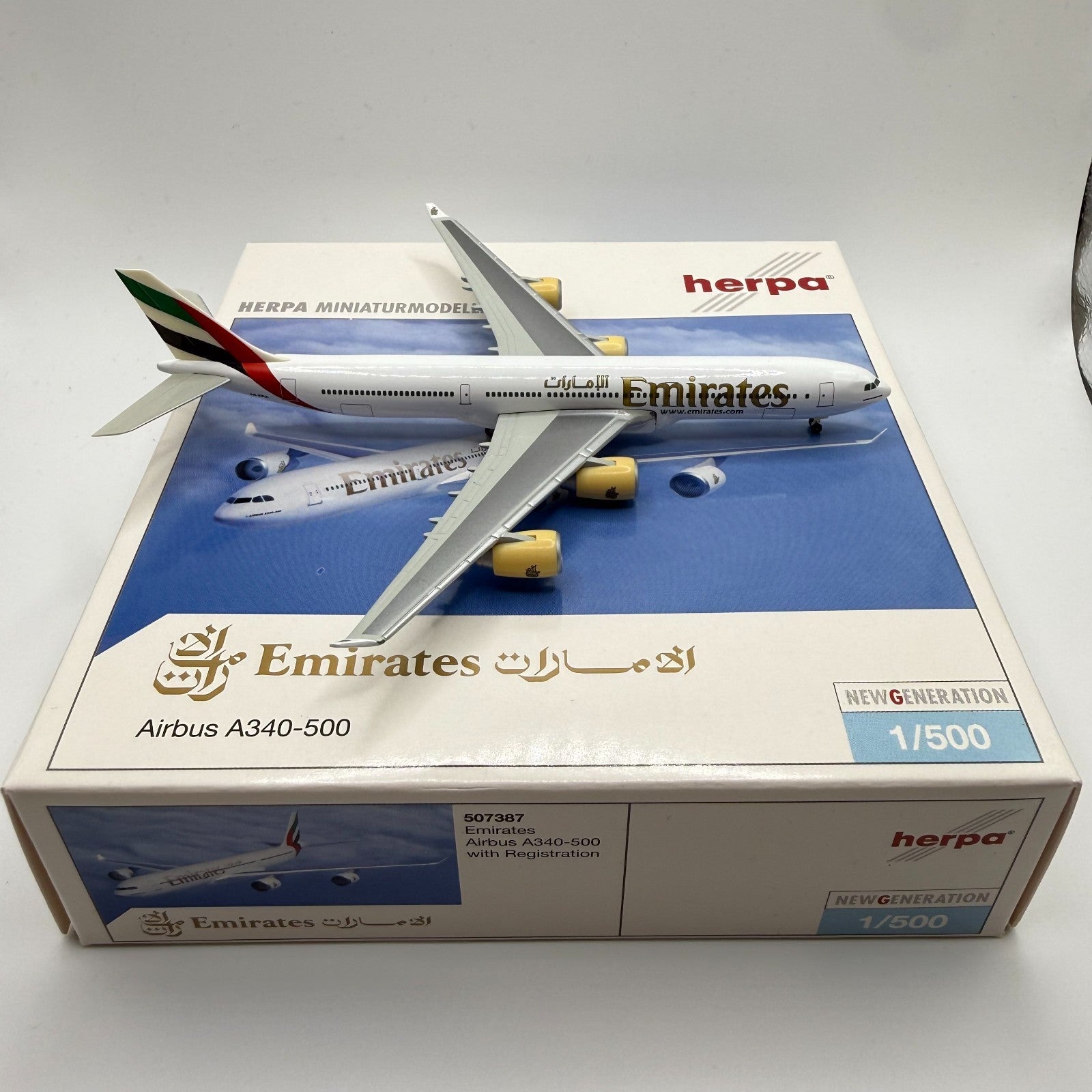 Herpa Wings 1:500 Emirates A340-500