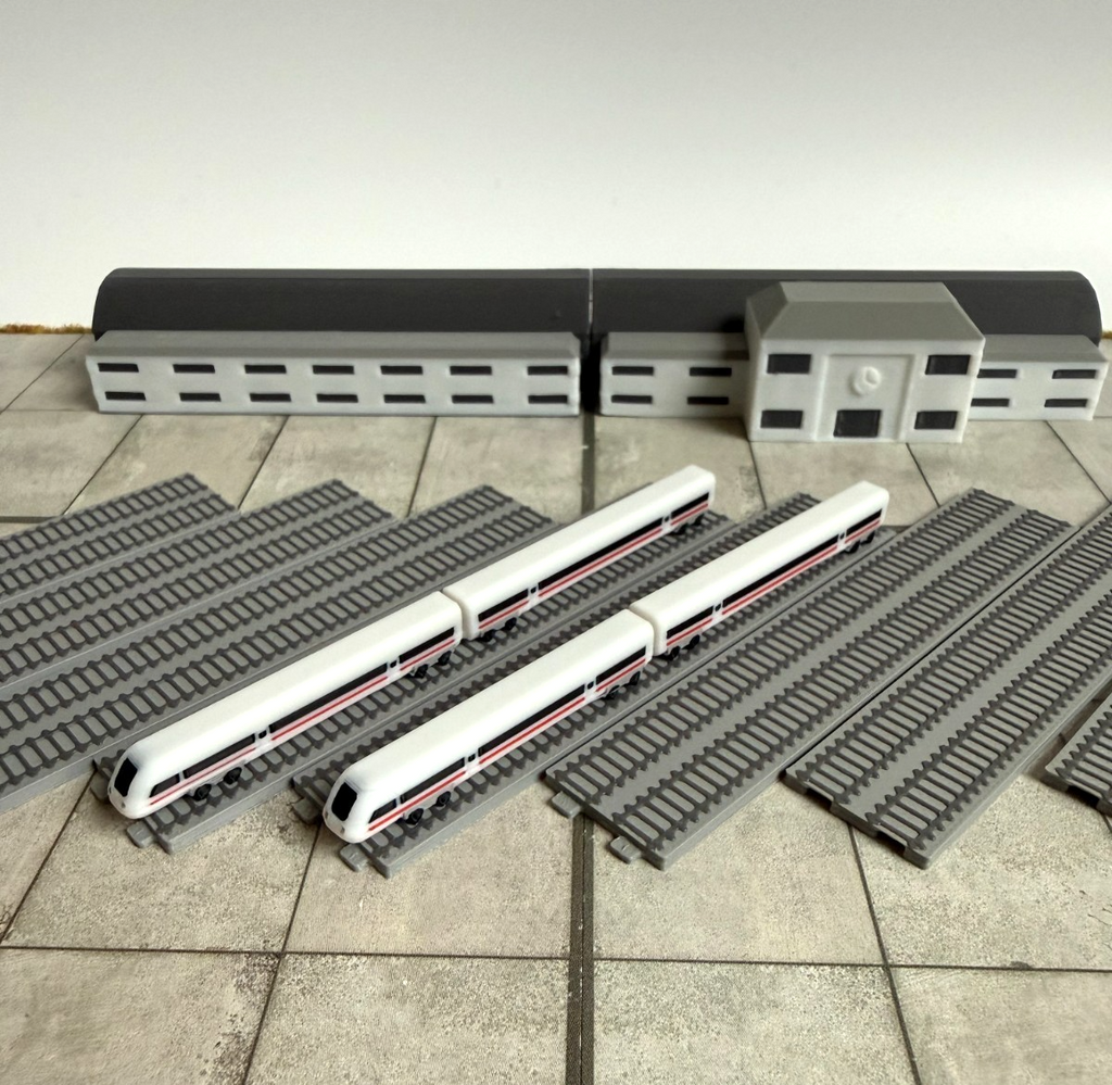 für Herpa Wings 1:500 Zug Train station Bahnhof / Airport Accessoires