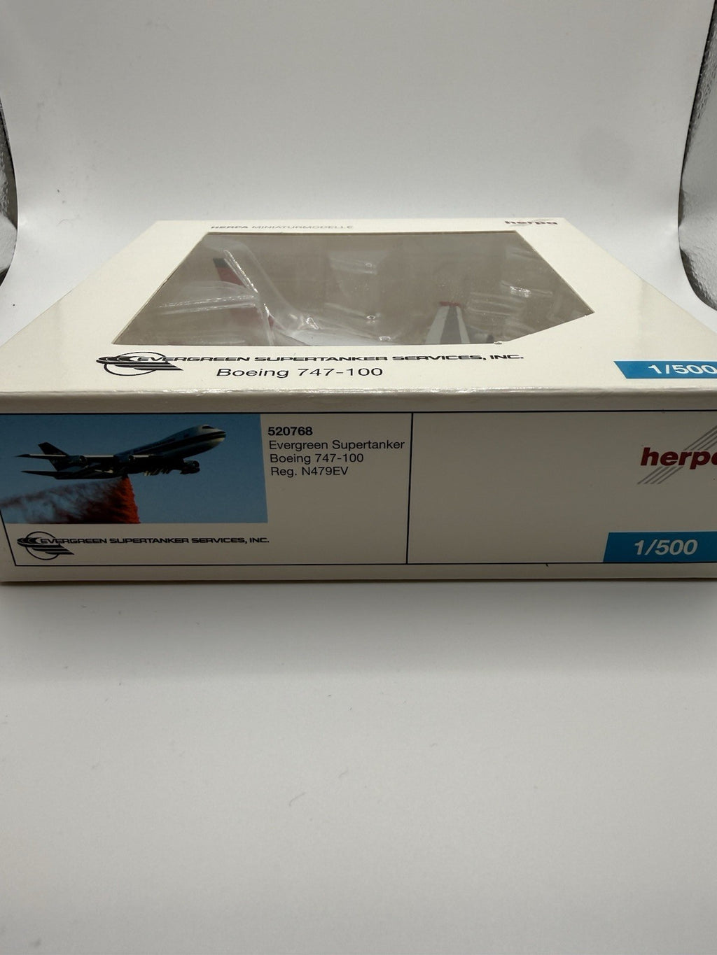 Herpa Wings 1:500 Evergreen Supertanker 747-100