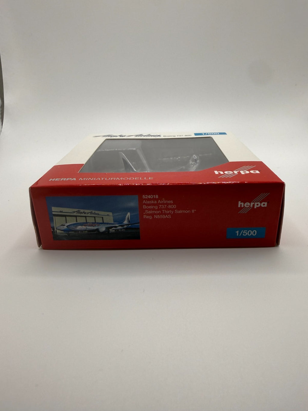 Herpa Wings 1:500 Alaska Airlines 737-800 Salmon Thirty 