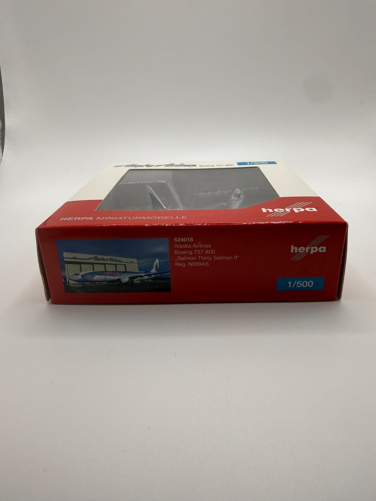 Herpa Wings 1:500 Alaska Airlines 737-800 Salmon Thirty 