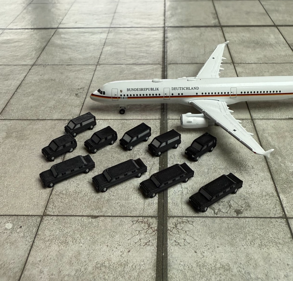 für Herpa Wings 1:500 /1:400 10x VIP vehicles Motorcade GSE / Airport Accessoire