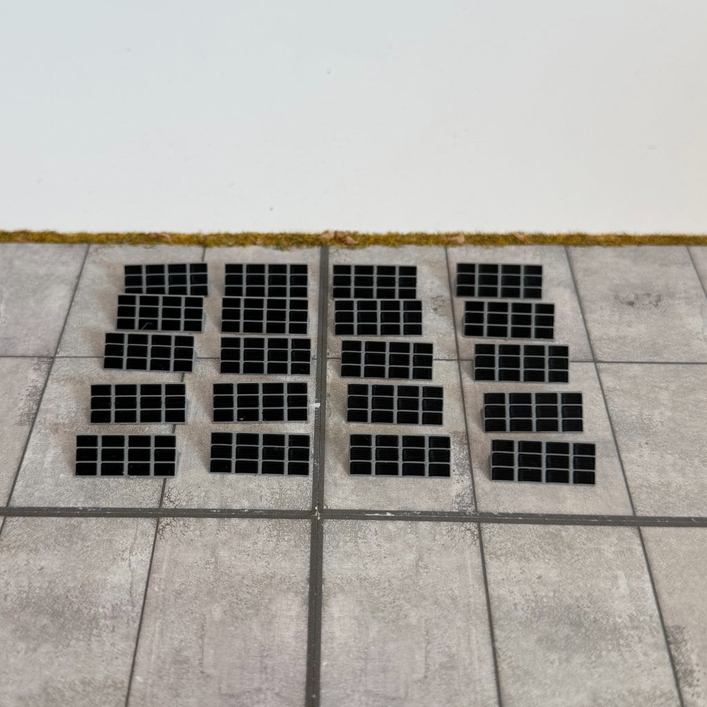 für Herpa Wings 1:500 / 1:400 20x Solaranlagen Solar panels Airport Accessoires
