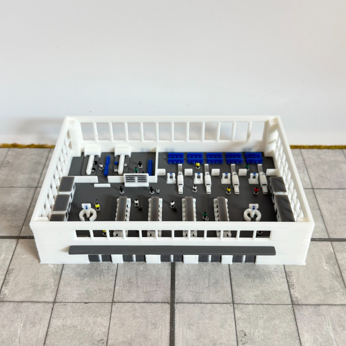 für Herpa Wings 1:500  Abflughalle V2 Departure Hall with removable roof
