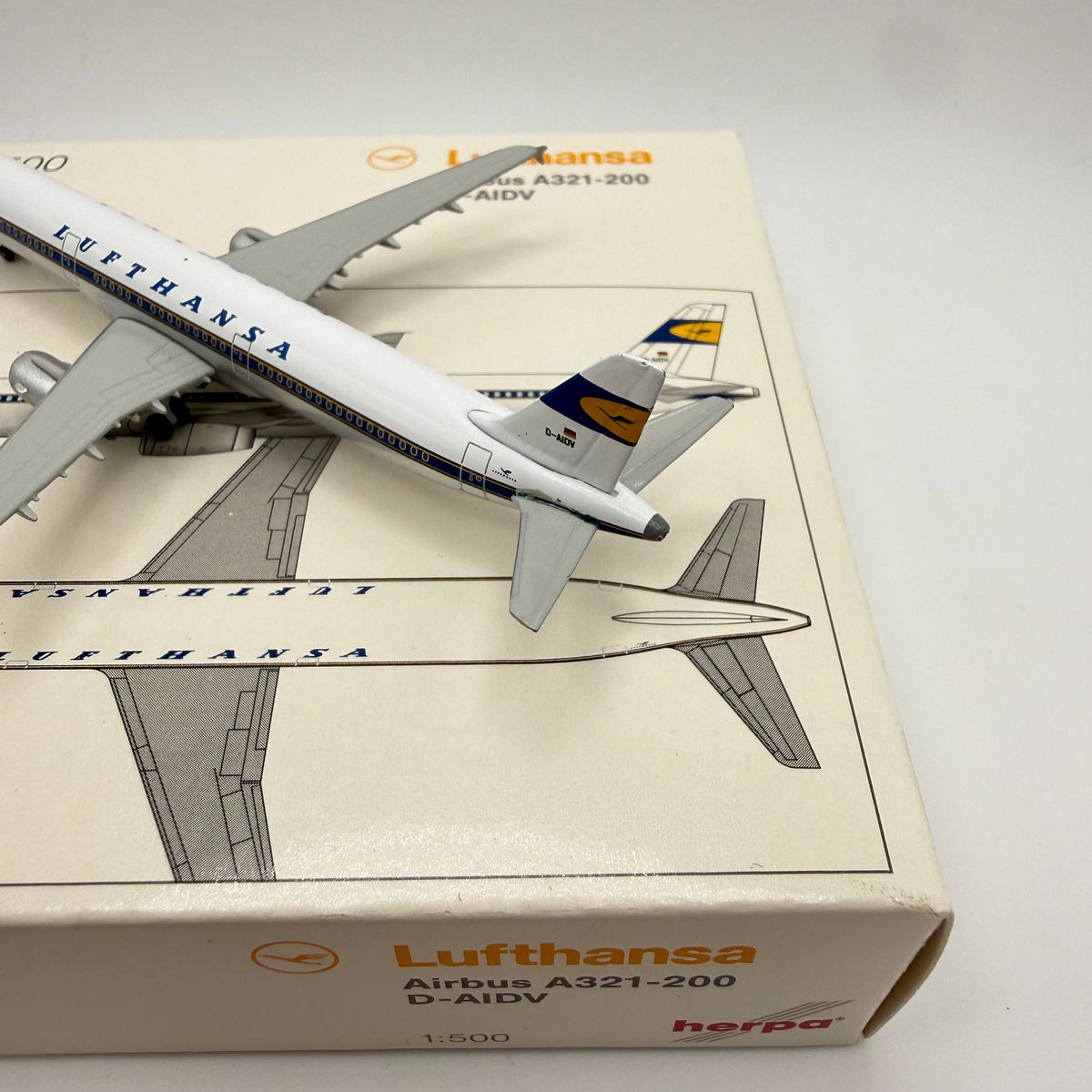 Herpa Wings 1:500 Lufthansa A321-200 Retro