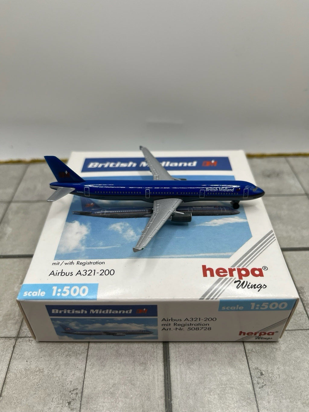 Herpa Wings 1:500 British Midland A321