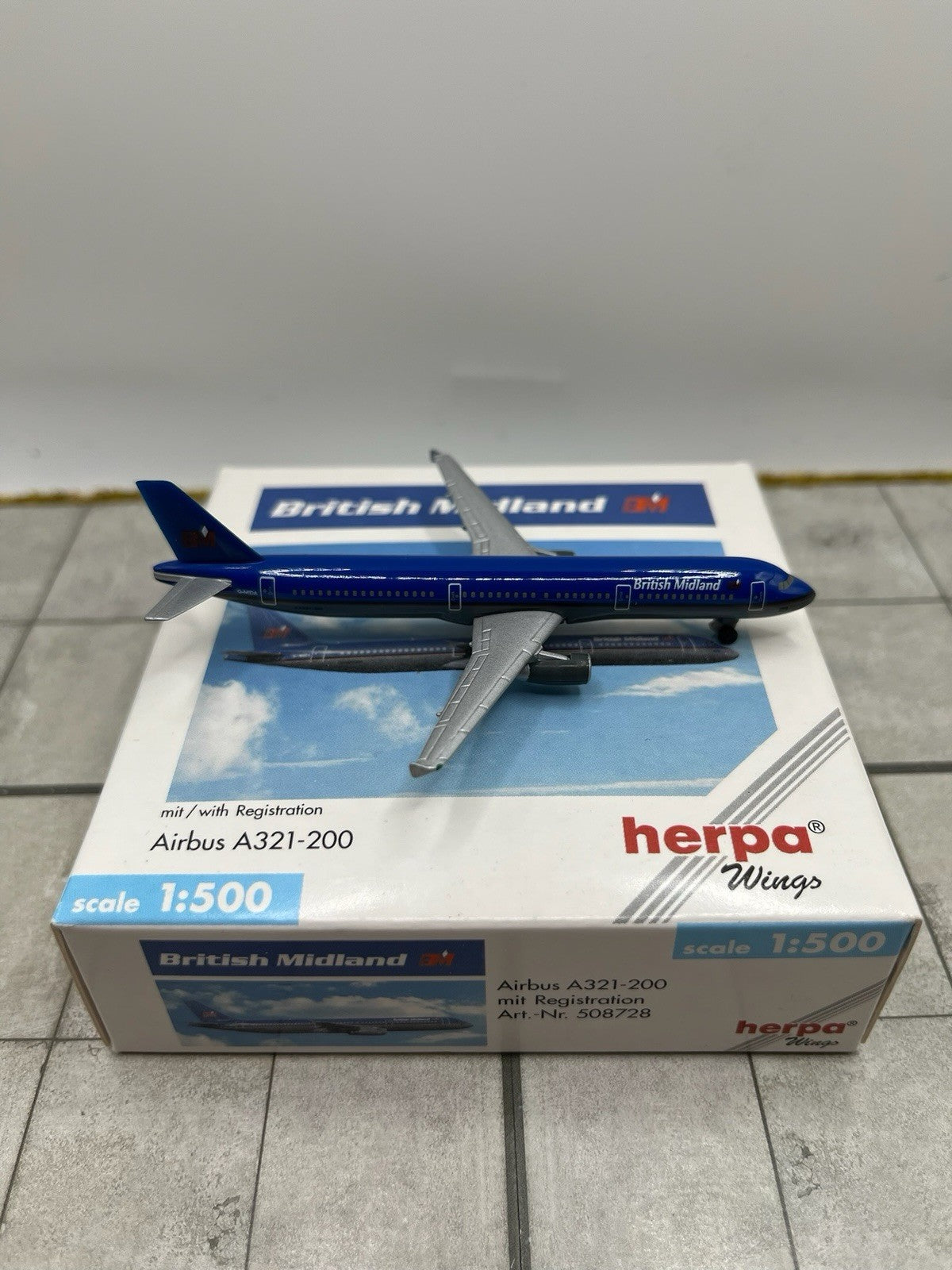 Herpa Wings 1:500 British Midland A321