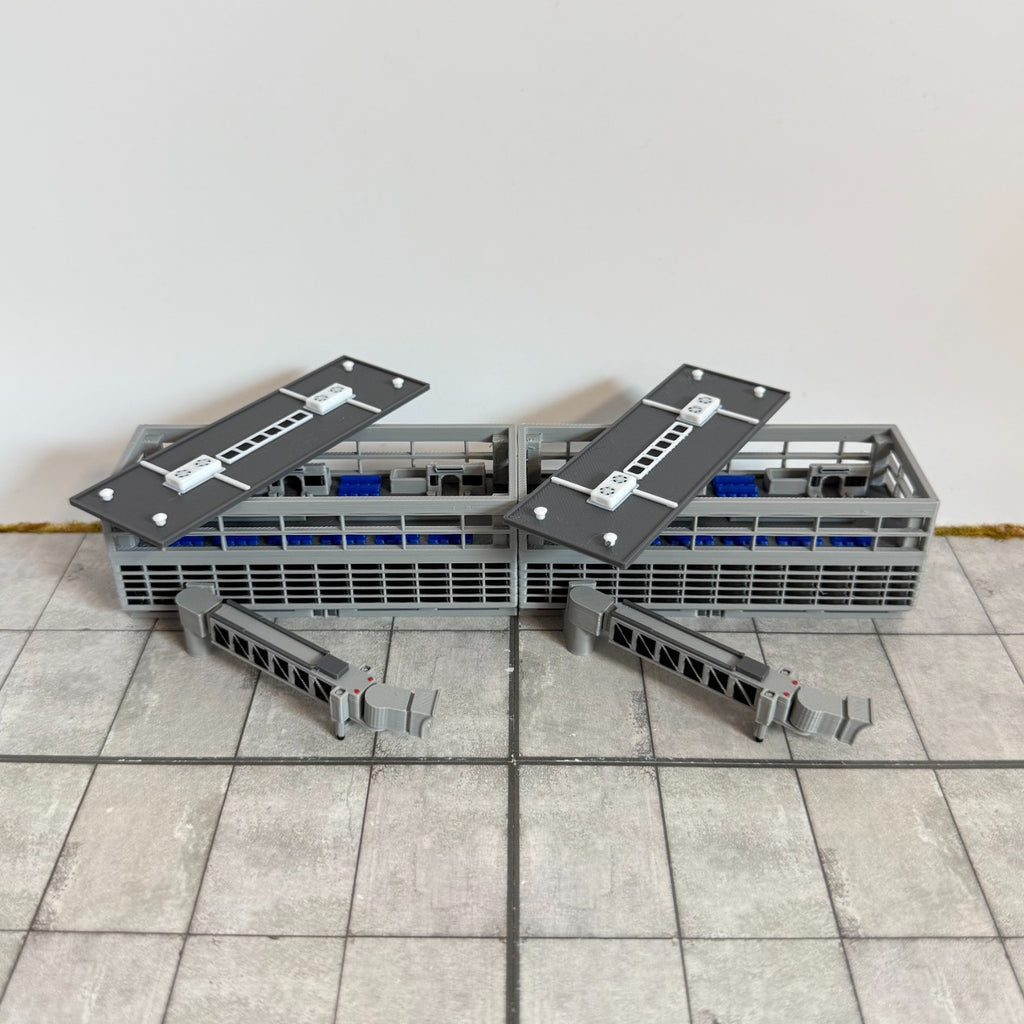 für Herpa Wings 1:500 / 1:400 Terminal Set V2 Flughafen Airport + Jet bridges