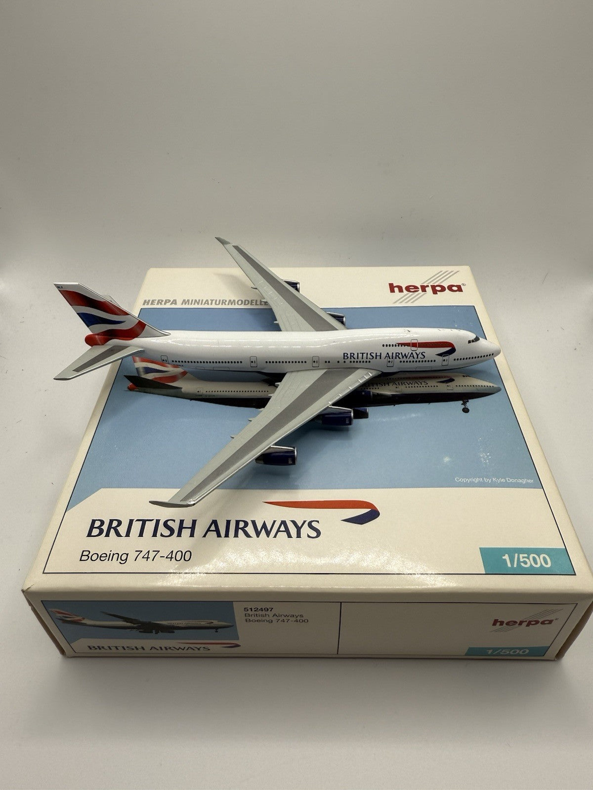 Herpa Wings 1:500 British Airways 747-400