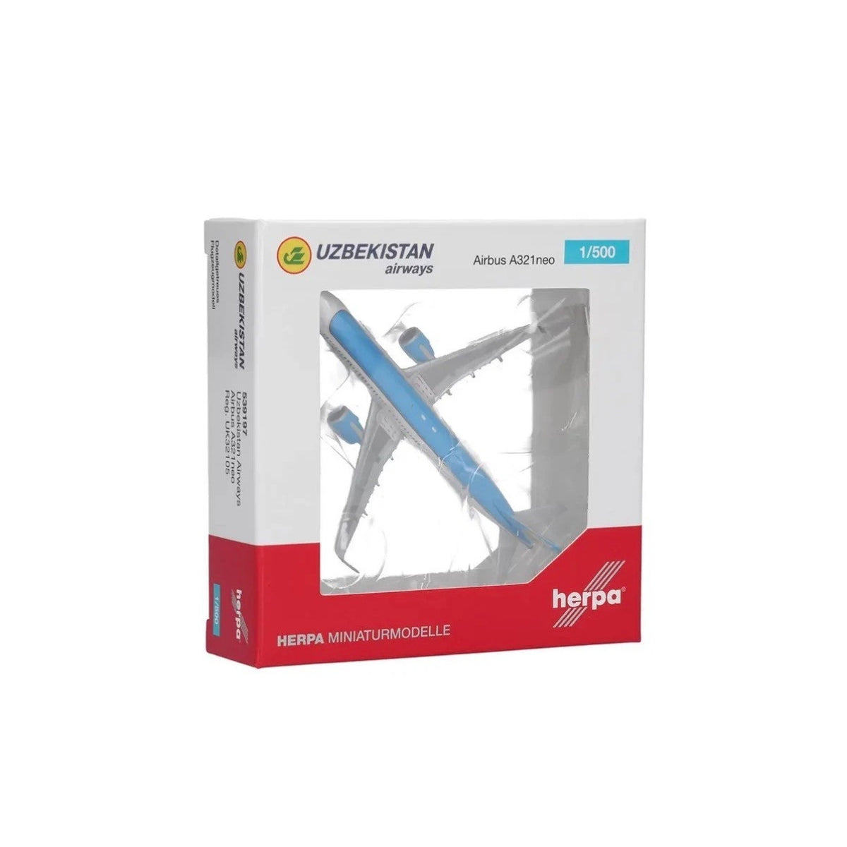 Herpa Wings 1:500 Uzbekistan AIrlines A321 539197