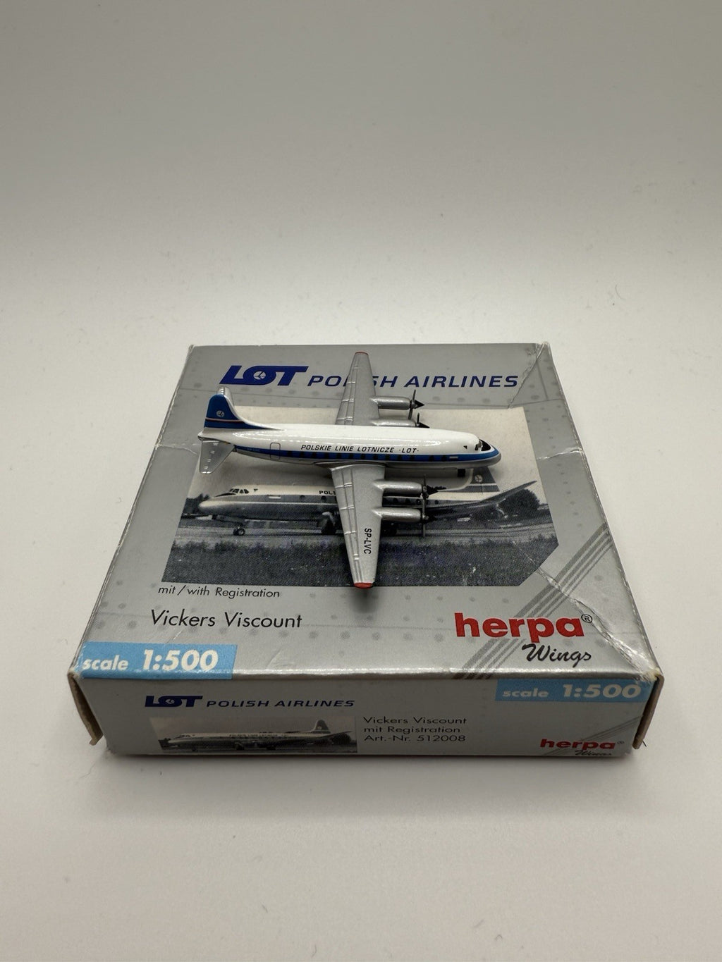 Herpa Wings 1:500 LOT Vickers Viscount
