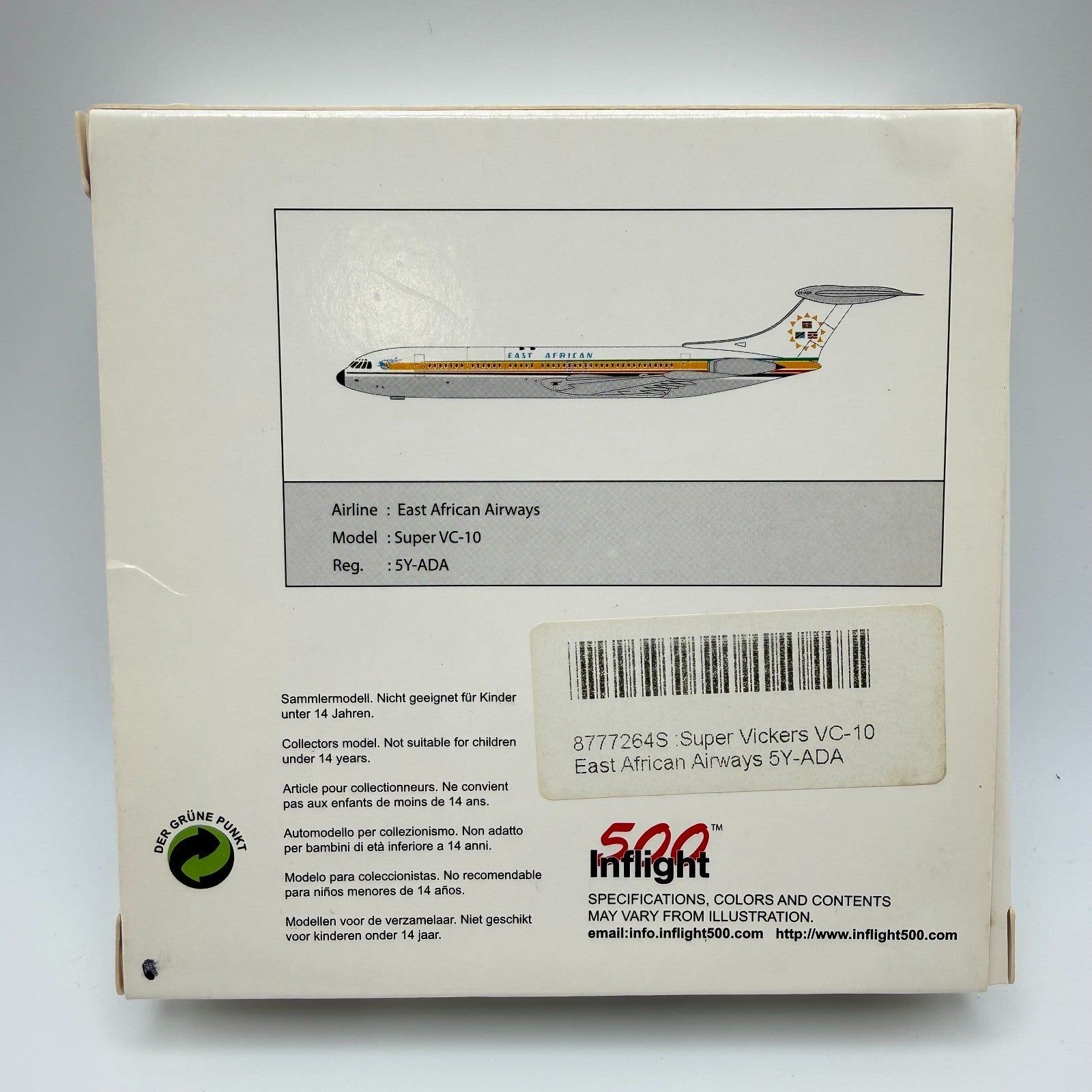 Herpa Wings 1:500 / Inflight500 East African Airways Super VC-10
