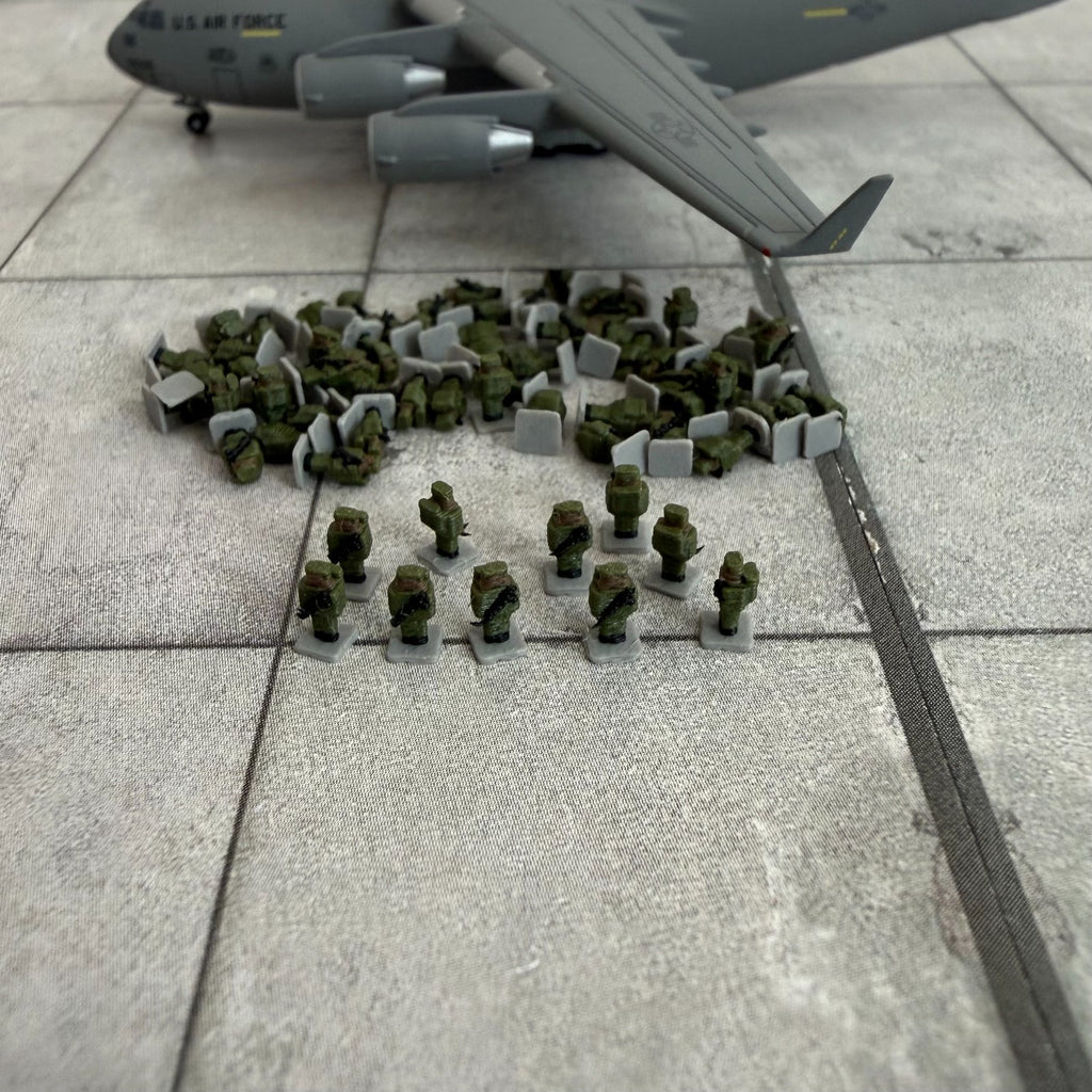 für Herpa Wings 1:500 / 1:400 60x Soldaten Soldiers Military SWAT