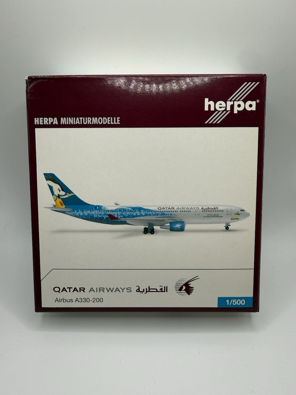 Herpa Wings 1:500 Qatar Airways A330-200 Asian Games
