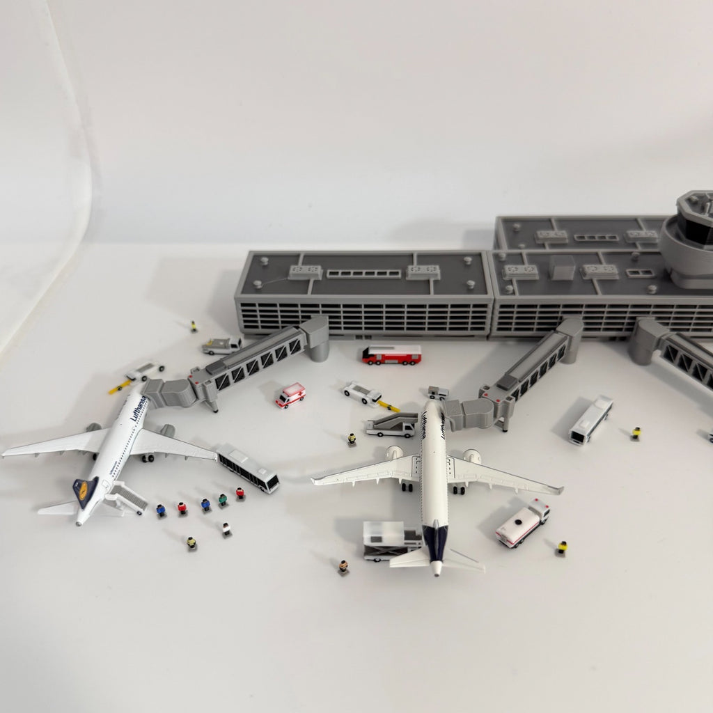 für Herpa Wings 1:500 / 1:400 Regional Airport Bundle Set Flughafen Terminal