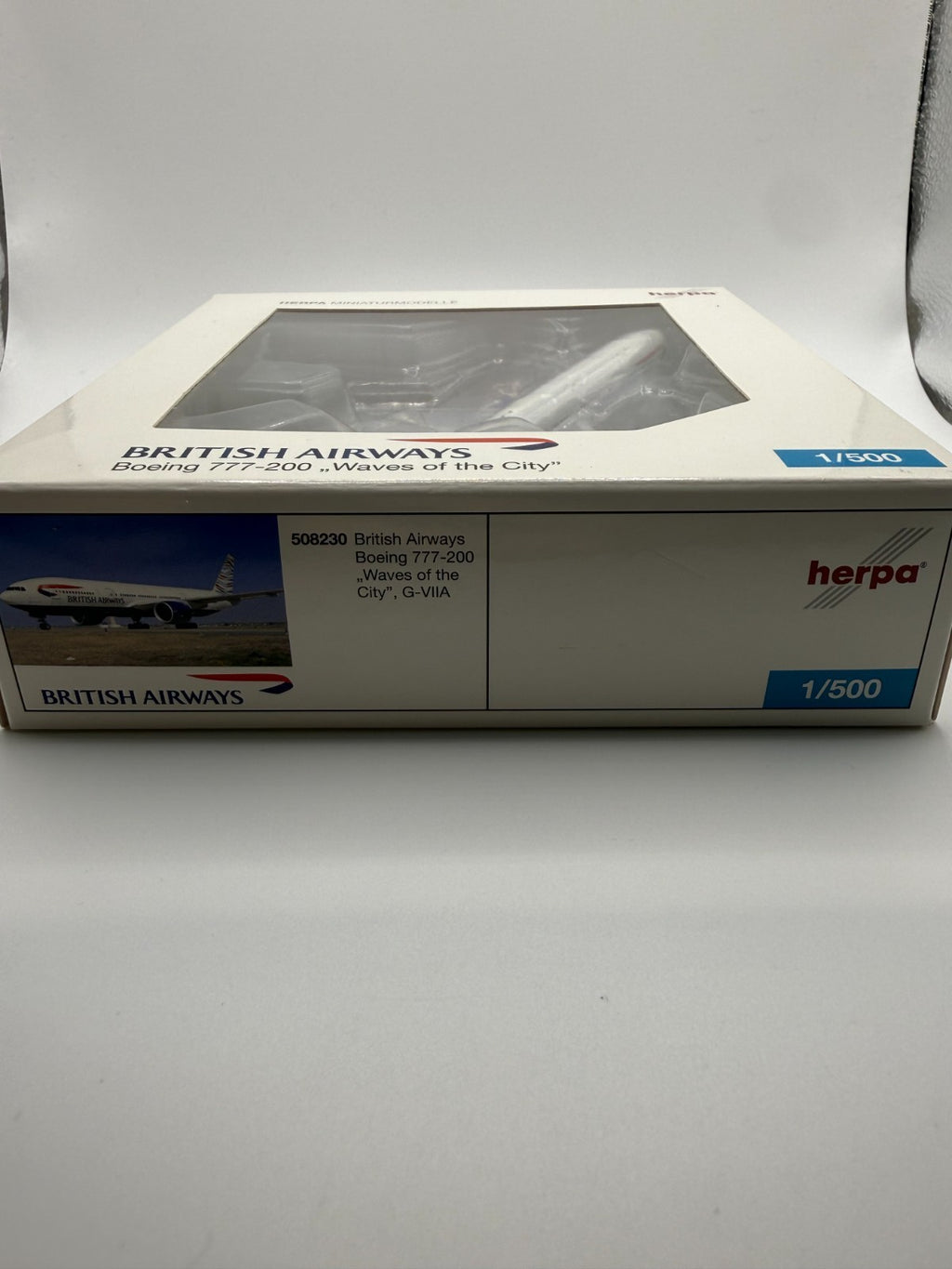 Herpa Wings 1:500 British Airways 777-200 Waves of the City