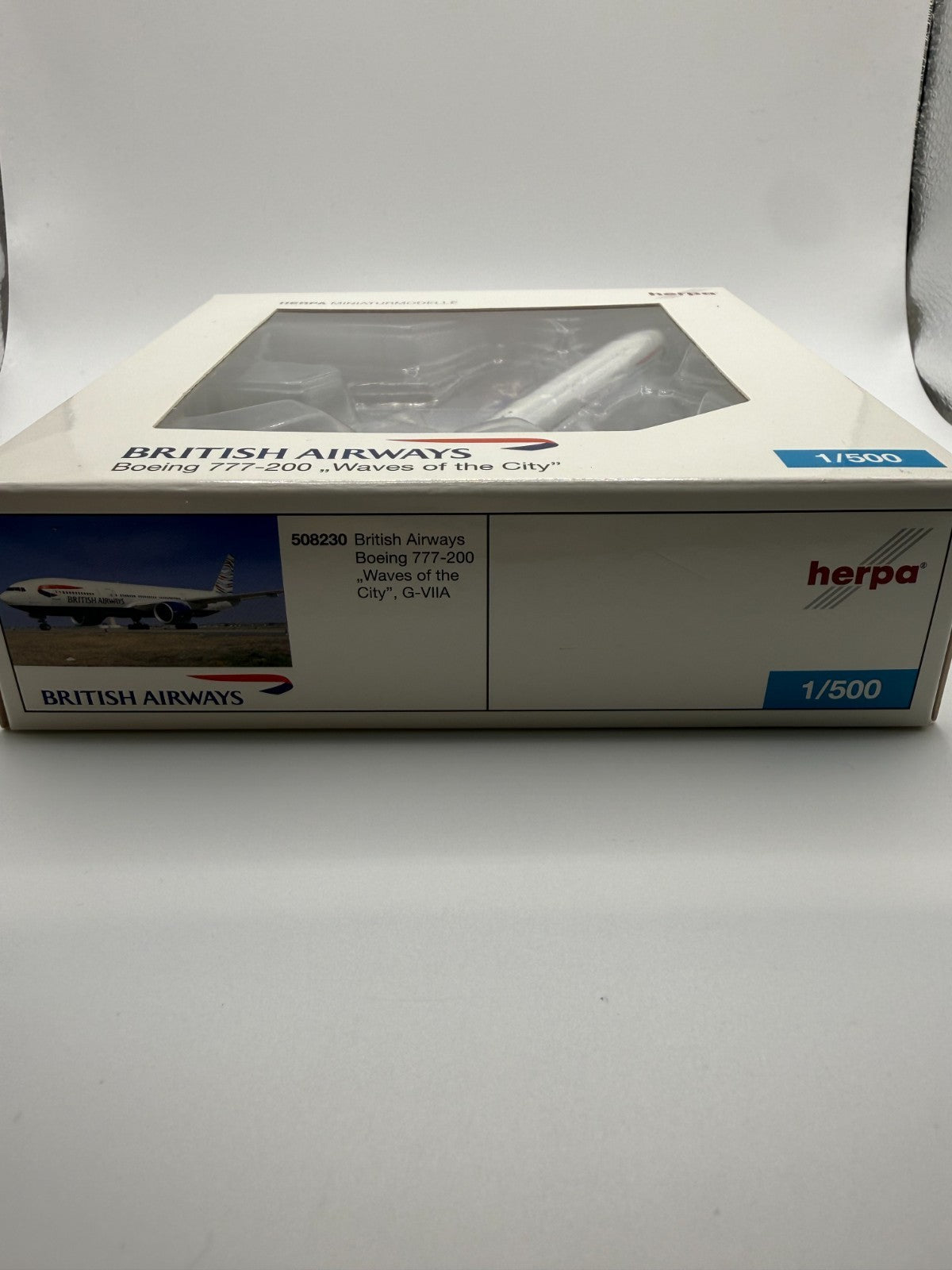 Herpa Wings 1:500 British Airways 777-200 Waves of the City