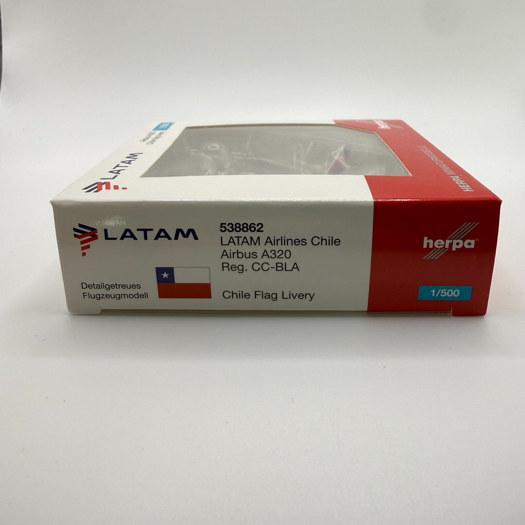 Herpa Wings 1:500 LATAM A319 Chile Flag