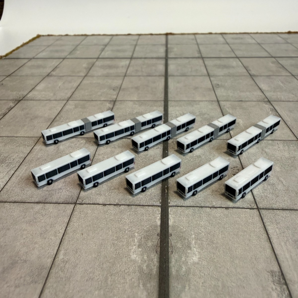 für Herpa Wings 1:500 / 1:400 10x Airport Bus  GSE / Airport Accessoires