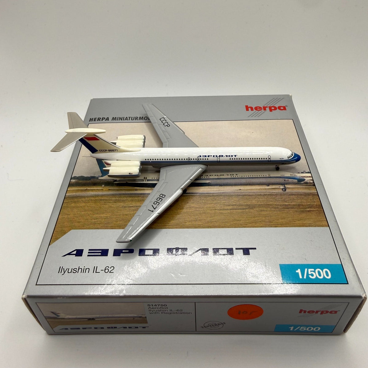 Herpa Wings 1:500 Aeroflot Il-62