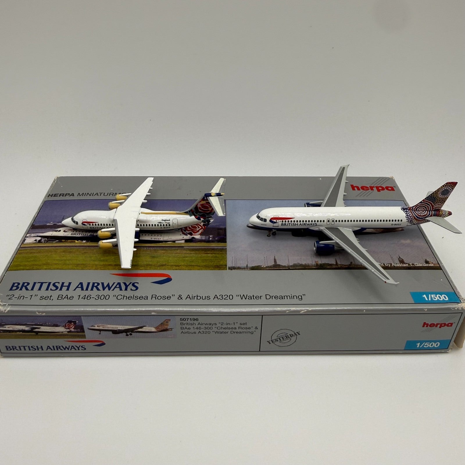 Herpa Wings 1:500 British Airways BAe-146 + A321 Set