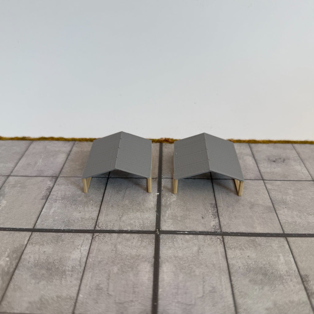 für Herpa Wings 1:500 / 1:400 2x Militär Shelter / Military  Aircraft Shelter