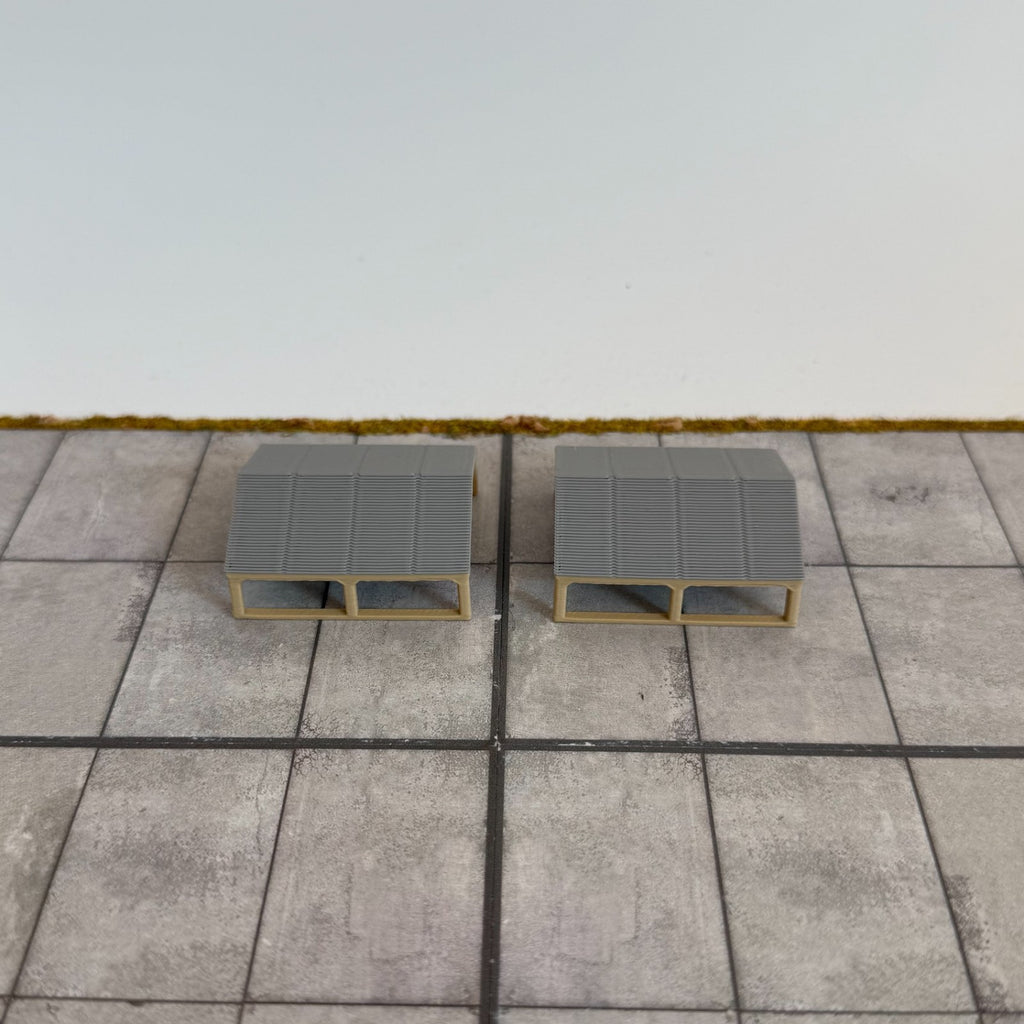 für Herpa Wings 1:500 / 1:400 2x Militär Shelter / Military  Aircraft Shelter