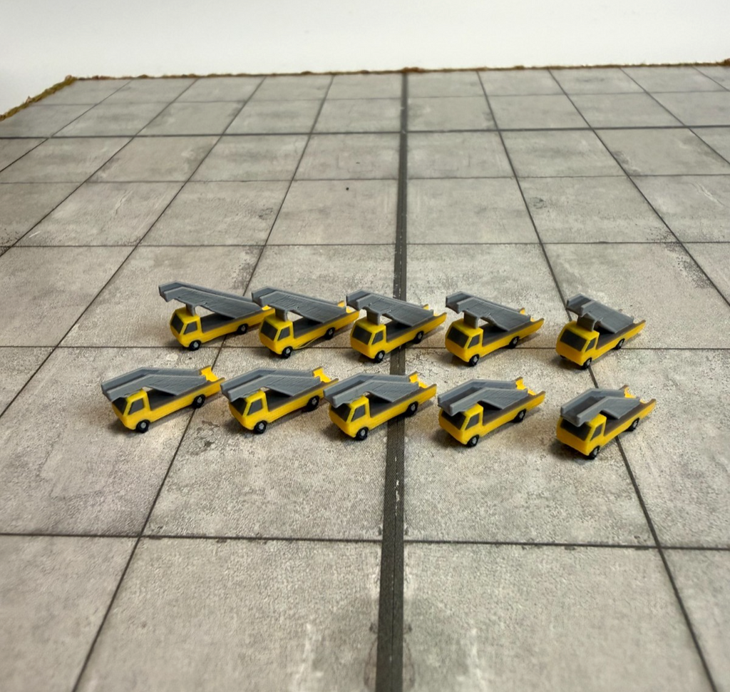 für Herpa Wings 1:500 / 1:400 10x Fluggasttreppen Stairs Set GSE / Airport