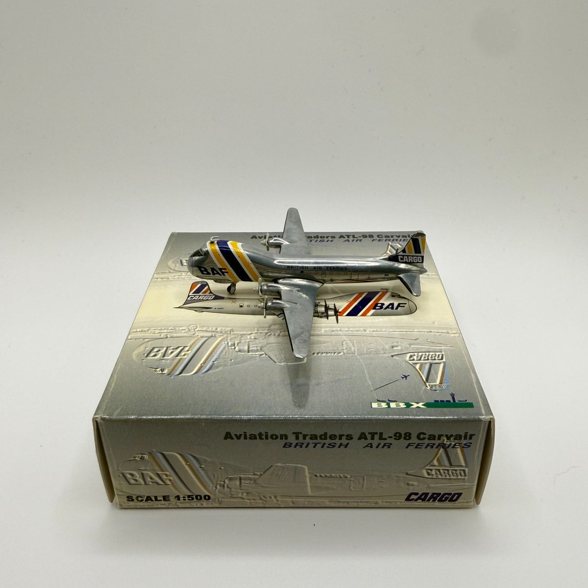 wie Herpa Wings 1:500 British Air Ferries BAF ATL-98 Carvair