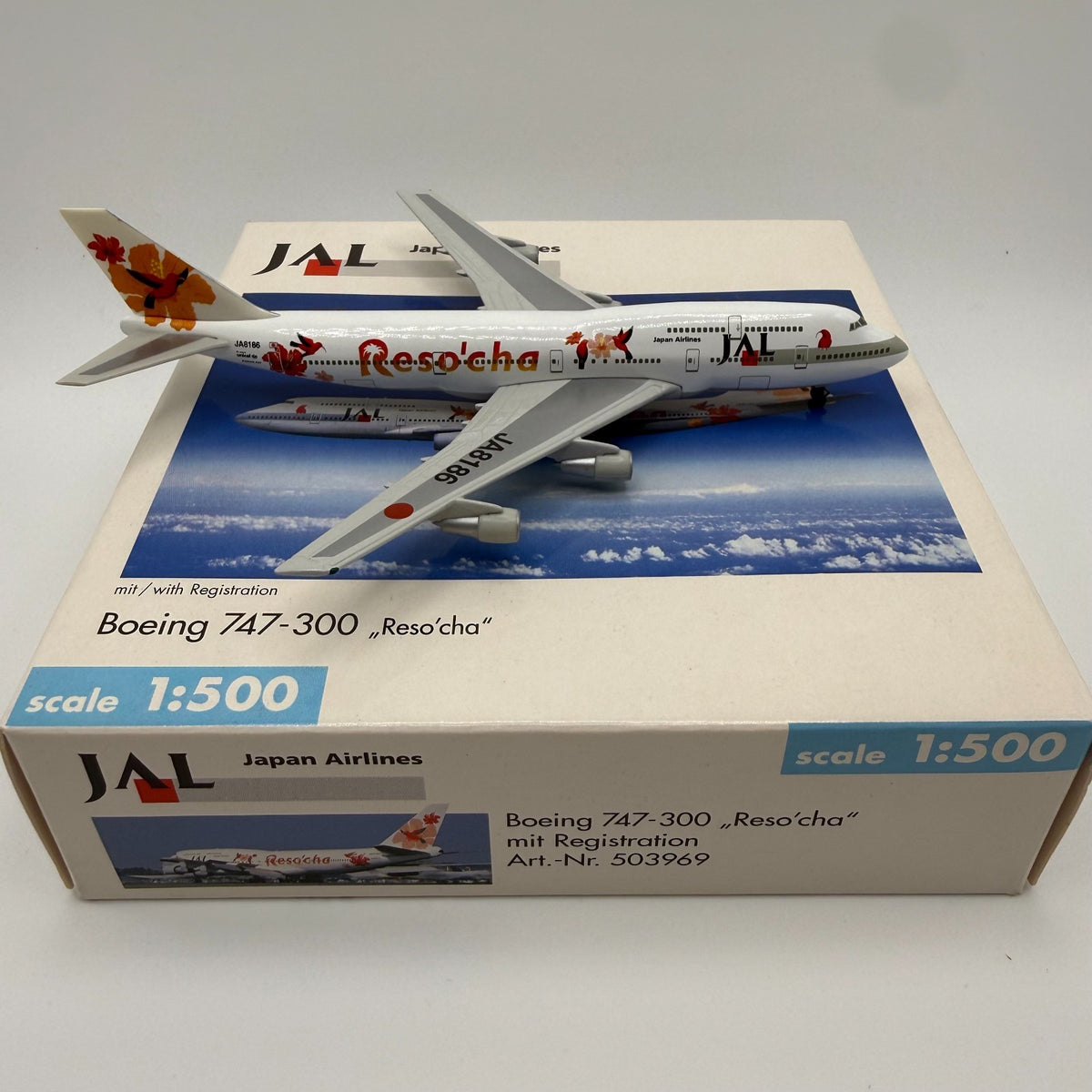 Herpa Wings 1:500 JAL Japan Airlines 747-300 Reso'cha