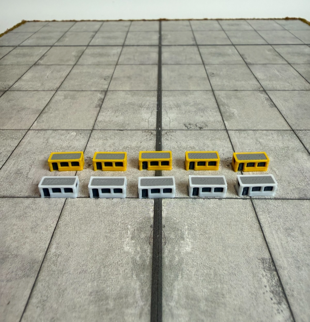 für Herpa Wings 1:500 / 1:400 10x Office Container Büro GSE / Airport Accessoire