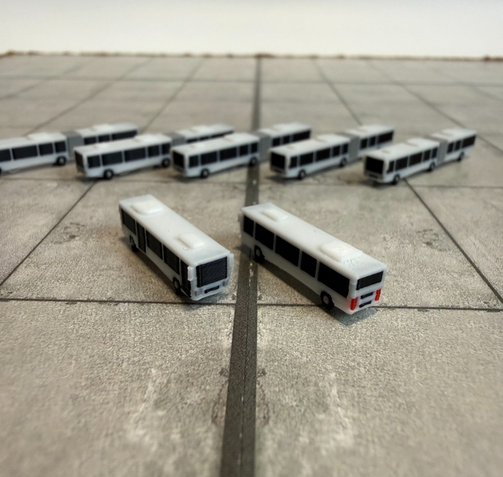 für Herpa Wings 1:500 / 1:400 10x Airport Bus  GSE / Airport Accessoires