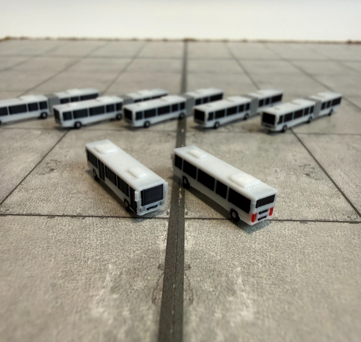 für Herpa Wings 1:500 / 1:400 10x Airport Bus  GSE / Airport Accessoires