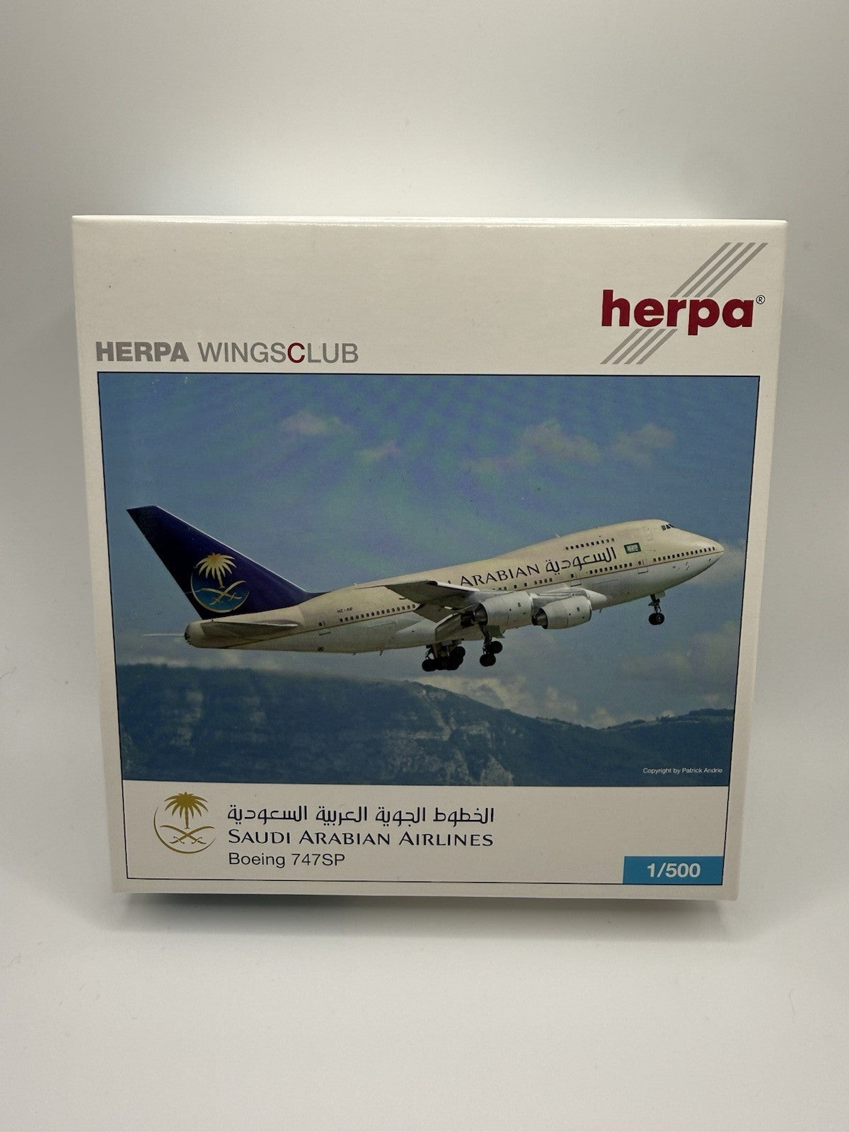 Herpa Wings 1:500 Saudi Arabian Airlines 747SP