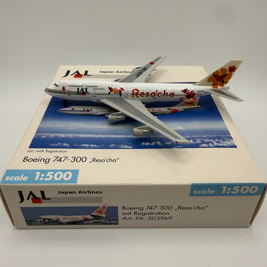 Herpa Wings 1:500 JAL Japan Airlines 747-300 Reso'cha