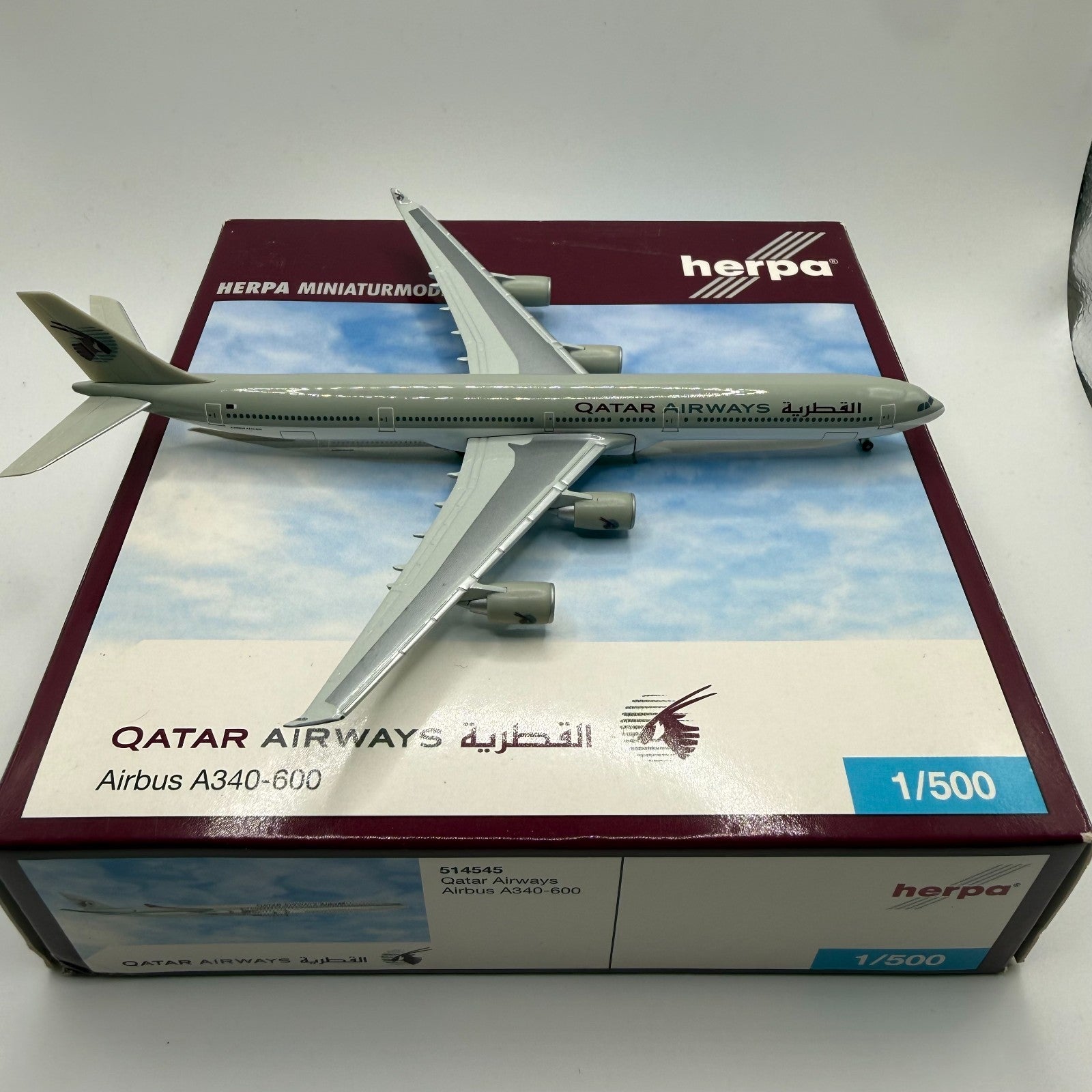 Herpa Wings 1:500 Qatar Airways A340-600