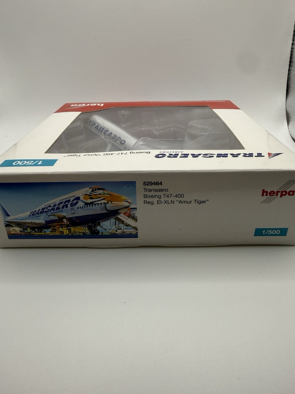 Herpa Wings 1:500 Transaero 747-400 Amur Tiger