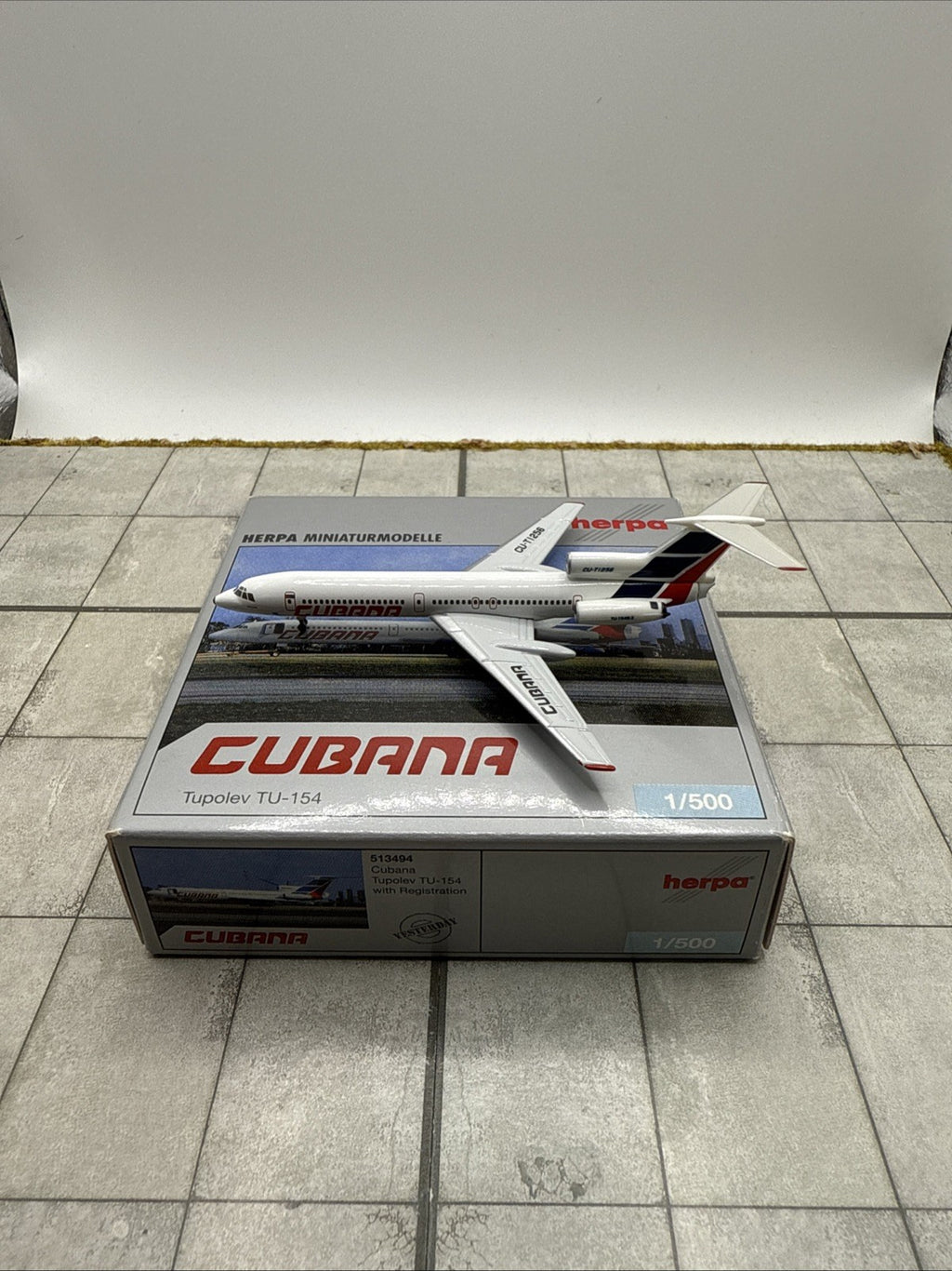 Herpa Wings 1:500 Cubana Tu-154