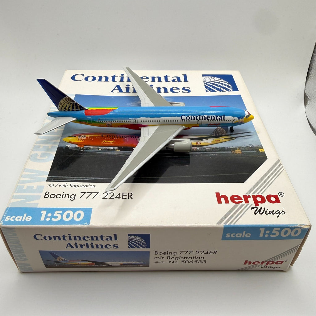 Herpa Wings 1:500 Continental Airlines 777-200ER special livery
