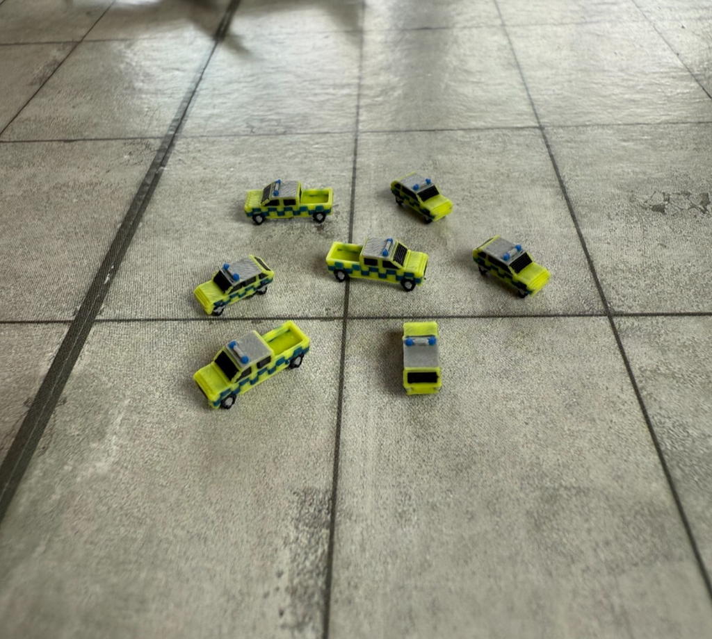 für Herpa Wings 1:500 / 1:400 10x Airport Security Police Cars GSE  /Airport