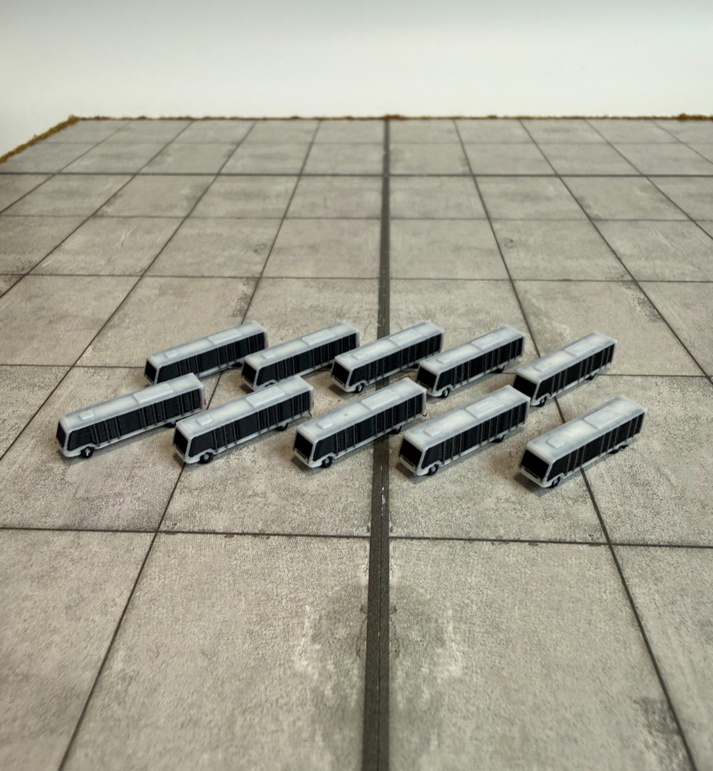 für Herpa Wings 1:500 / 1:400 10x Airport Bus GSE / Airport Accessoires