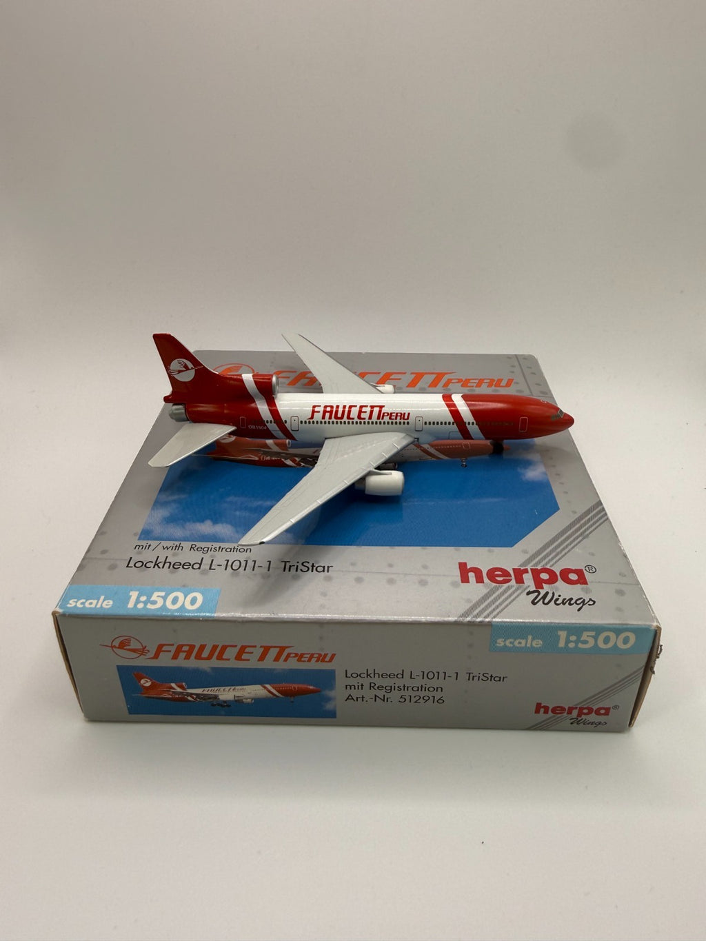 Herpa Wings 1:500 Faucett Peru Tristar 