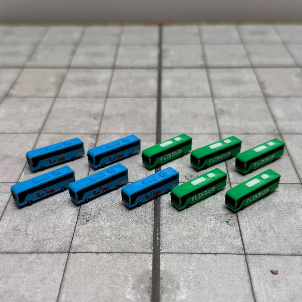für Herpa Wings 1:500 / 1:400  10x Reisebus Coaches Holiday  GSE