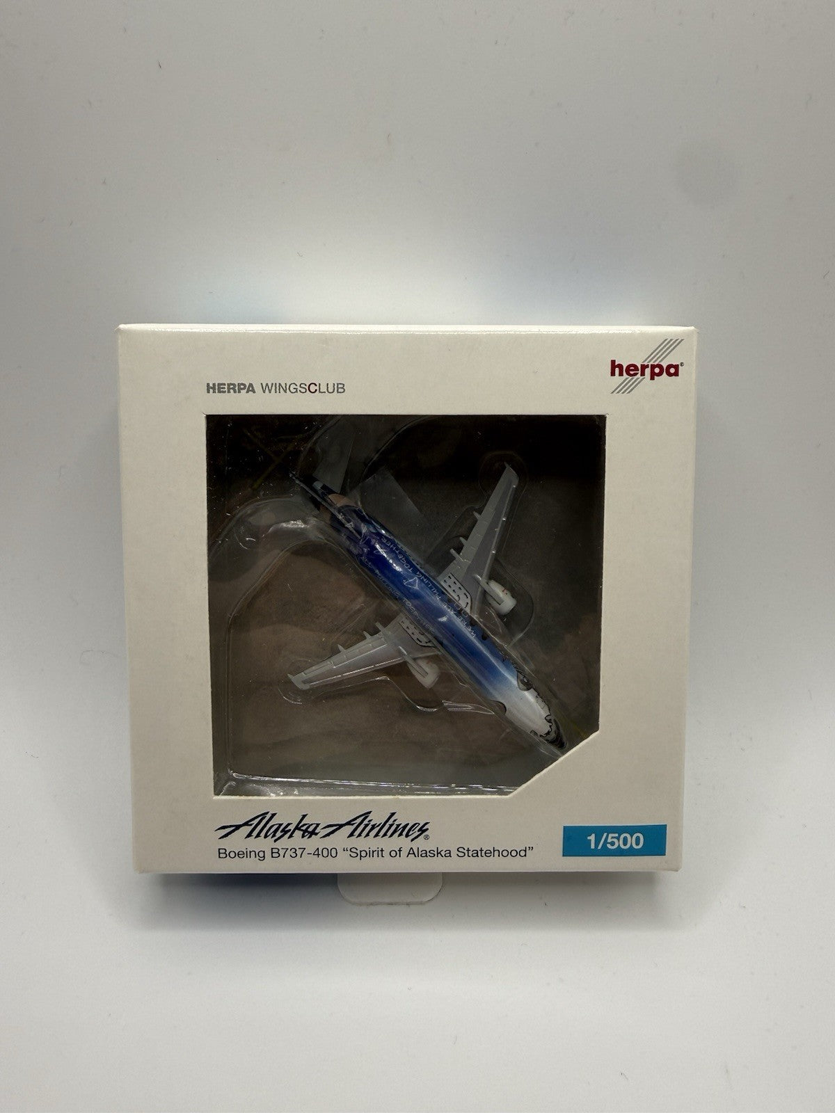 Herpa Wings 1:500 Alaska Airlines 737-400 Spirit Of Alaska