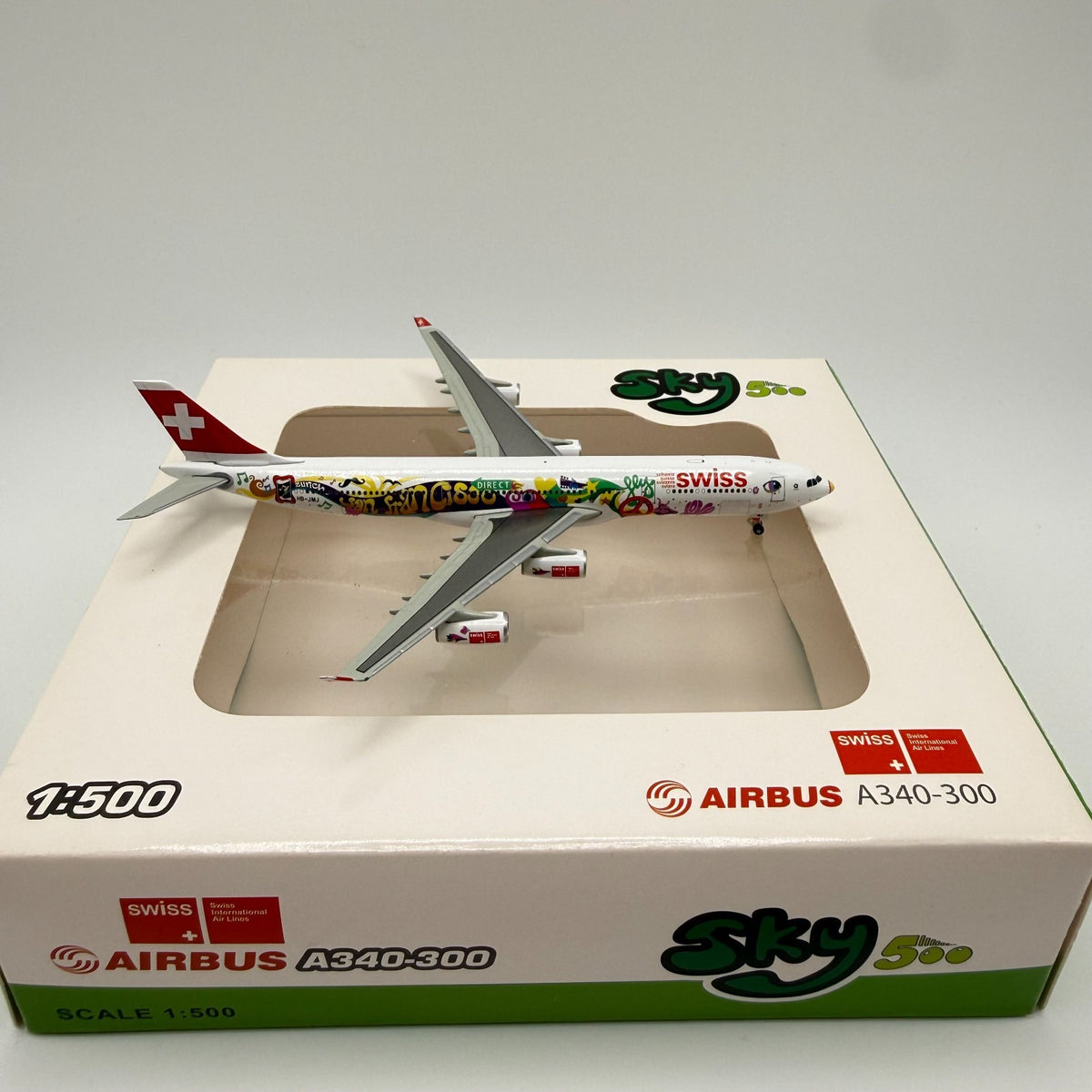 Herpa Wings 1:500 / Sky500 Swiss Airlines A340-300 special livery