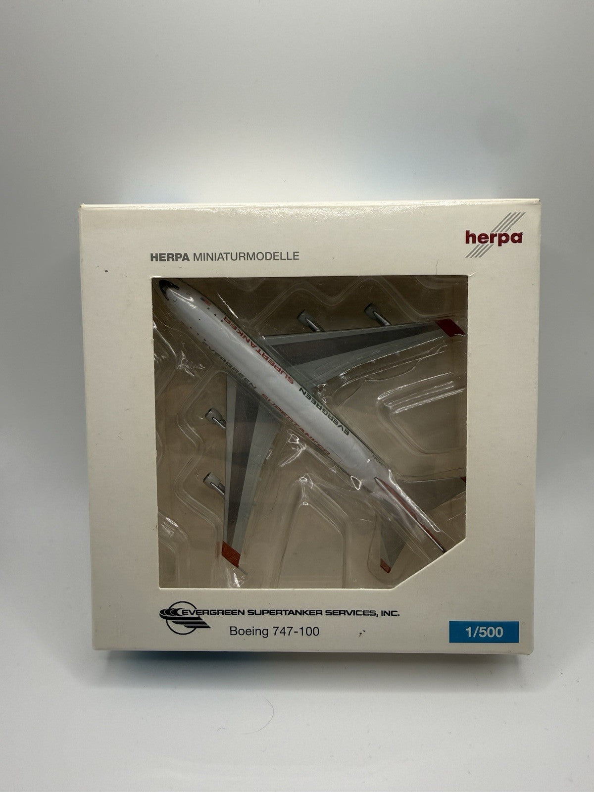 Herpa Wings 1:500 Evergreen Supertanker 747-100