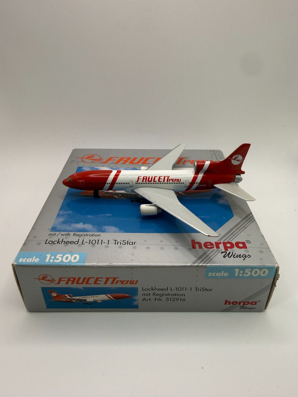 Herpa Wings 1:500 Faucett Peru Tristar 